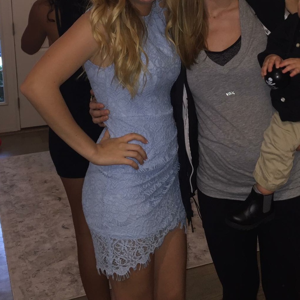 BLUE HOCO DRESS
